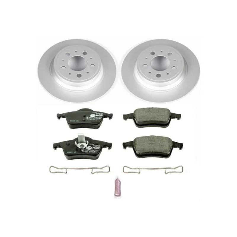 PowerStop Euro-Stop Brake Kit fits 2001-2009 Volvo S60 / 1999-2006 Volvo S80 / 2001-2007 Volvo V70 / 2003-2007 Volvo XC70 - Main Product Vi...