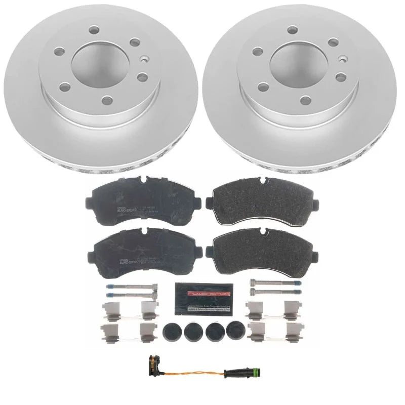 PowerStop Euro-Stop Brake Kit fits 2007-2009 Dodge Sprinter 3500 / 2019 2020 Freightliner Sprinter 1500 / 2019-2021 Freigh...