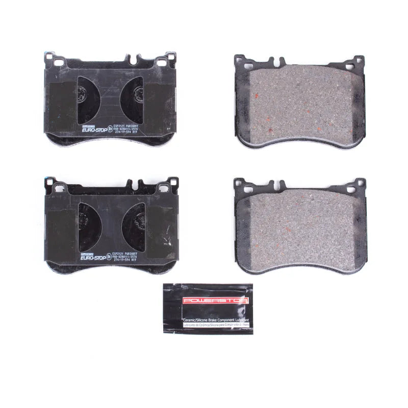 PowerStop Euro-Stop ECE-R90 Front Brake Pads fits 2017 Maybach S550 / 2018 Maybach S560 / 2018 Mercedes-Benz S450 / 2014-2...
