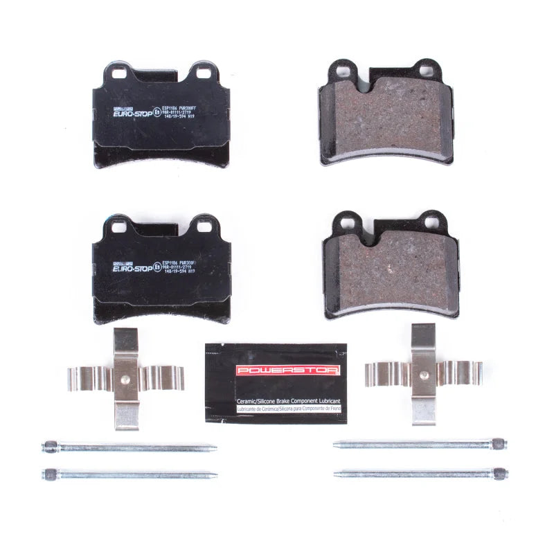 PowerStop Euro-Stop ECE-R90 Rear Brake Pads fits 2006-2007 2010 Volkswagen Touareg - Main Product View