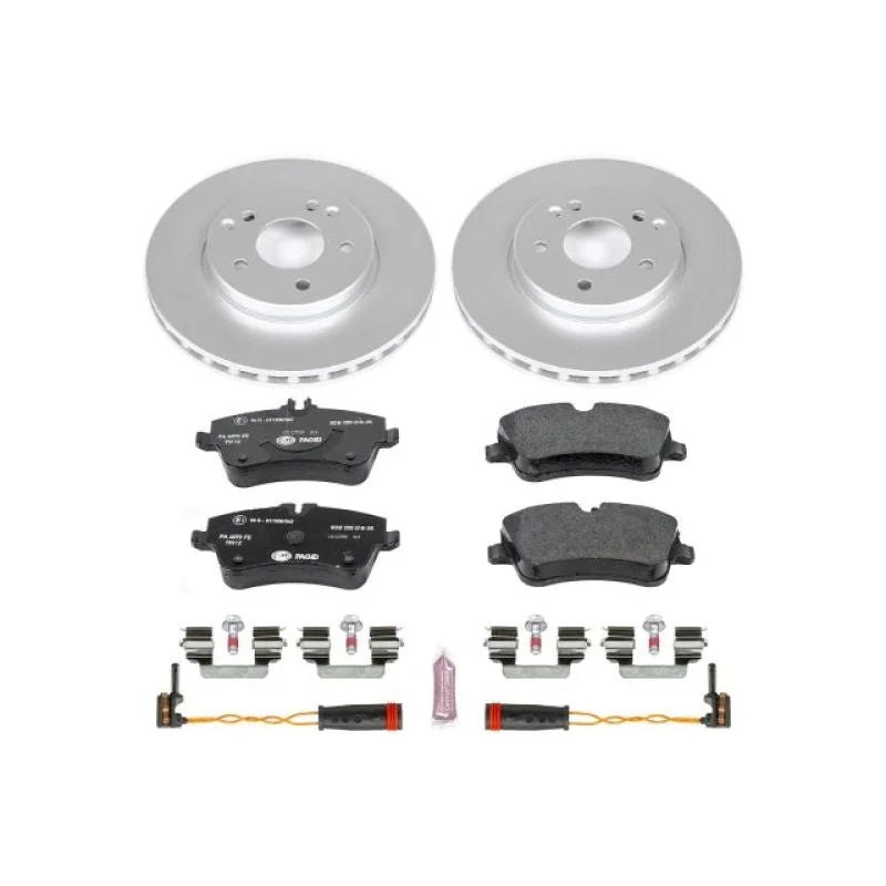 PowerStop Euro-Stop Front Brake Kit fits 2002-2005 Mercedes-Benz C230 Kompressor / 2001-2005 Mercedes-Benz C240 - Main Pro...