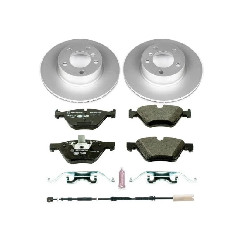 PowerStop Euro-Stop Front Brake Kit fits 2010-2013 BMW 128I - Main Product View