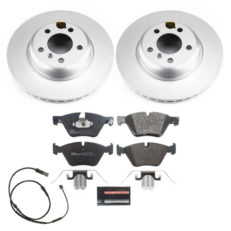 PowerStop Euro-Stop Front Brake Kit fits 2011-2016 BMW 528I / 2012-2016 BMW 528I Xdrive - Main Product View