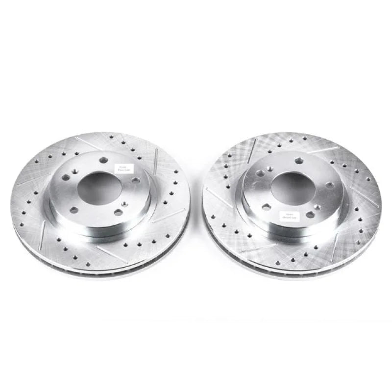 PowerStop Evolution Drilled & Slotted Front Rotors - Main Product View