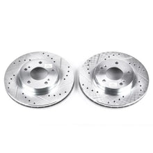 Load image into Gallery viewer, PowerStop Evolution Drilled &amp; Slotted Front Rotors - Main Product View