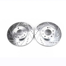 Load image into Gallery viewer, PowerStop Evolution Drilled &amp; Slotted Front Rotors - Pair fits 2006-2015 Mazda Mx-5 / Mx-5 Miata - Main Product View
