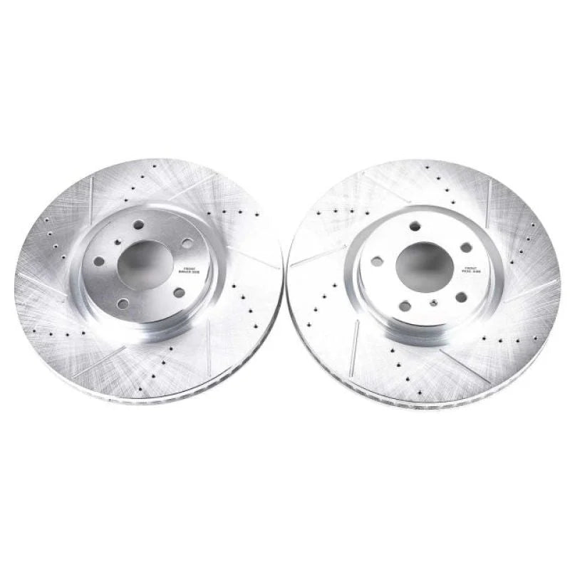 PowerStop Evolution Drilled & Slotted Front Rotors - Main Product View