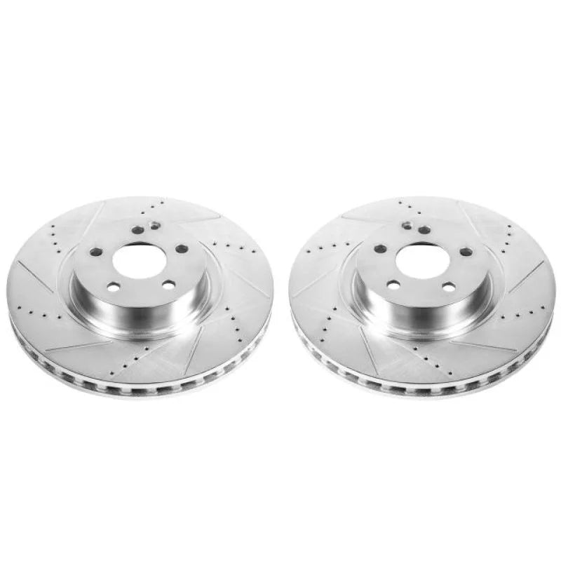 PowerStop Evolution Drilled & Slotted Front Rotors - Main Product View