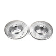 Load image into Gallery viewer, PowerStop Evolution Drilled &amp; Slotted Front Rotors - Main Product View