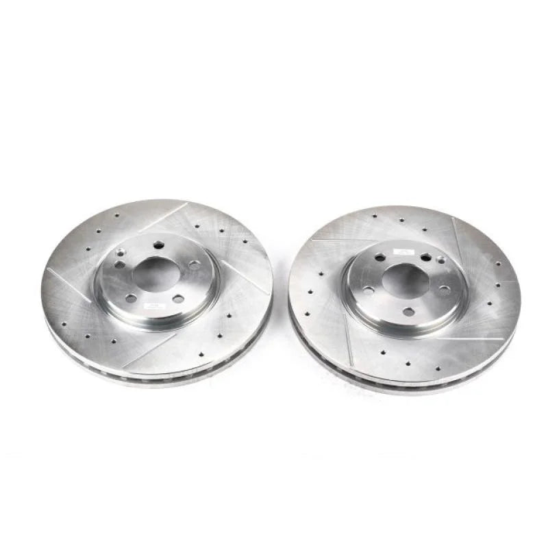 PowerStop Evolution Drilled & Slotted Front Rotors - Main Product View