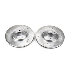Load image into Gallery viewer, PowerStop Evolution Drilled &amp; Slotted Front Rotors - Main Product View