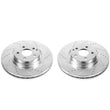 Load image into Gallery viewer, PowerStop Evolution Drilled &amp; Slotted Front Rotors - Main Product View