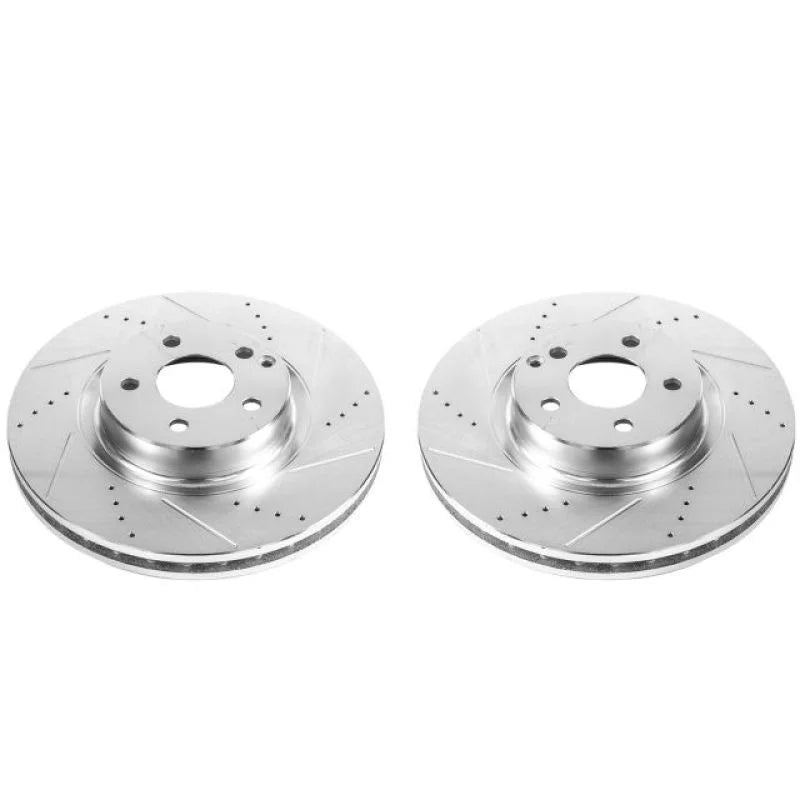 PowerStop Evolution Drilled & Slotted Front Rotors - Main Product View