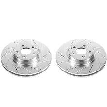 Load image into Gallery viewer, PowerStop Evolution Drilled &amp; Slotted Front Rotors - Main Product View