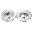Load image into Gallery viewer, PowerStop Evolution Drilled &amp; Slotted Front Rotors - Main Product View