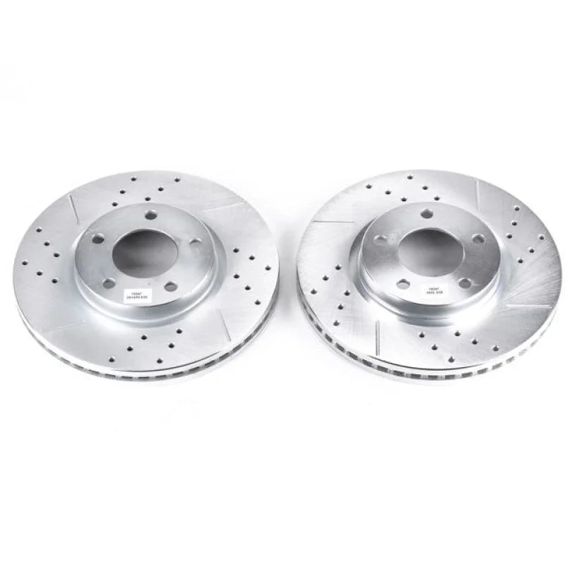 PowerStop Evolution Drilled & Slotted Front Rotors - Main Product View