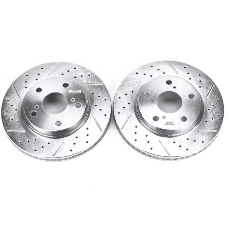 PowerStop Evolution Drilled & Slotted Front Rotors - Main Product View