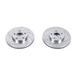 Load image into Gallery viewer, PowerStop Evolution Drilled &amp; Slotted Front Rotors - Pair fits 2010-2013 Ford Transit / Transit Connect - Main Product View