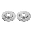 Load image into Gallery viewer, PowerStop Evolution Drilled &amp; Slotted Front Rotors - Main Product View
