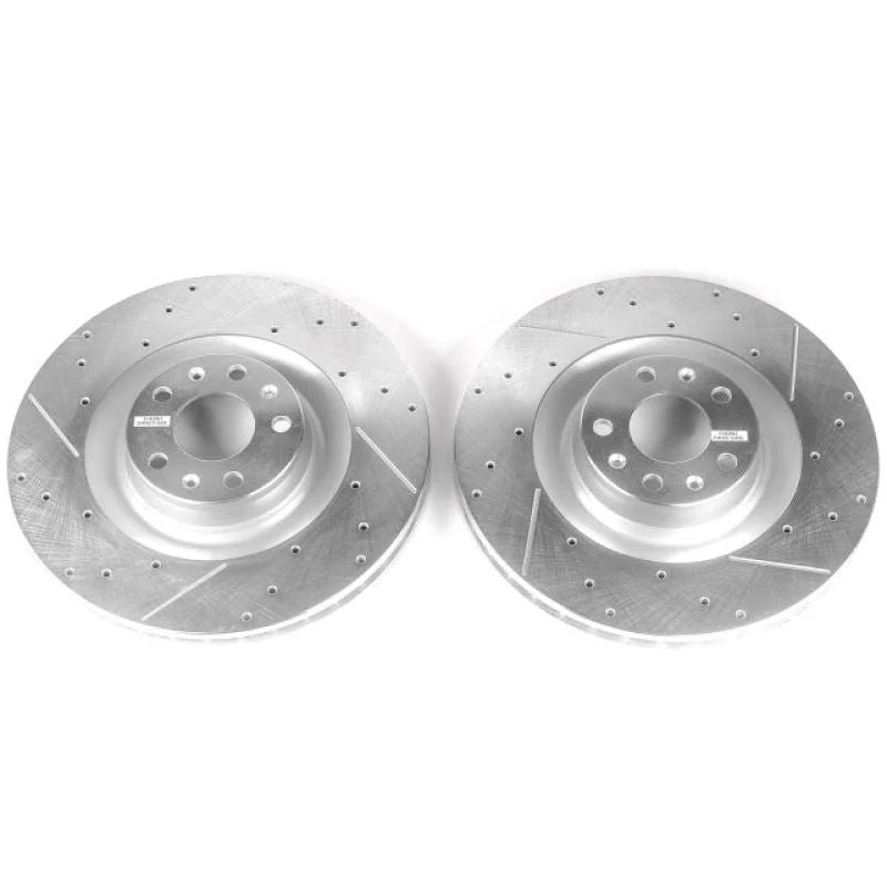 PowerStop Evolution Drilled & Slotted Front Rotors - Main Product View