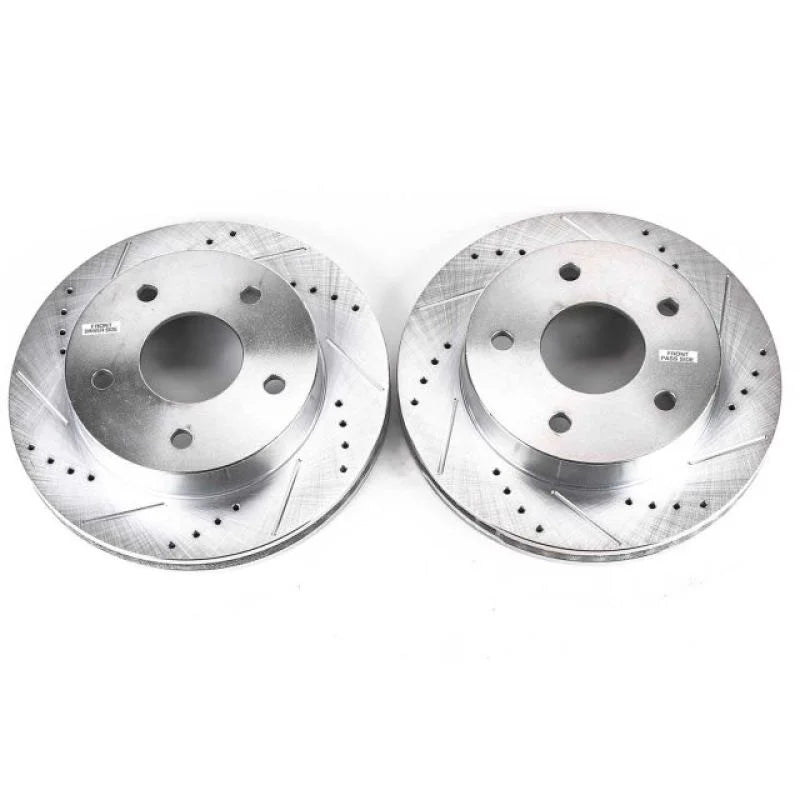 PowerStop Evolution Drilled & Slotted Front Rotors - Main Product View