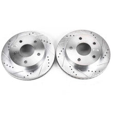 Load image into Gallery viewer, PowerStop Evolution Drilled &amp; Slotted Front Rotors - Main Product View
