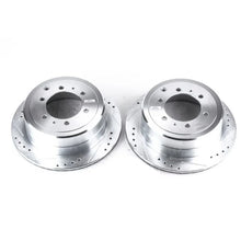 Load image into Gallery viewer, PowerStop Evolution Drilled &amp; Slotted Rear Rotors - Main Product View