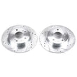 Load image into Gallery viewer, PowerStop Evolution Drilled &amp; Slotted Rear Rotors - Main Product View