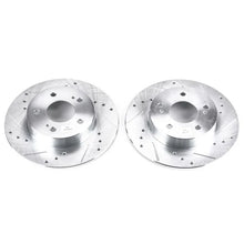Load image into Gallery viewer, PowerStop Evolution Drilled &amp; Slotted Rear Rotors - Main Product View