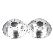 Load image into Gallery viewer, PowerStop Evolution Drilled &amp; Slotted Rear Rotors - Main Product View