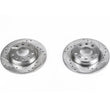 Load image into Gallery viewer, PowerStop Evolution Drilled &amp; Slotted Rear Rotors - Pair fits 2002-2006 Audi A4 / A4 Quattro - Main Product View