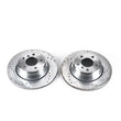 Load image into Gallery viewer, PowerStop Evolution Drilled &amp; Slotted Rear Rotors - Pair fits 2002-2006 BMW X5 - Main Product View