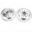 Load image into Gallery viewer, PowerStop Evolution Drilled &amp; Slotted Rear Rotors - Pair fits 2003-2008 Hyundai Tiburon - Main Product View