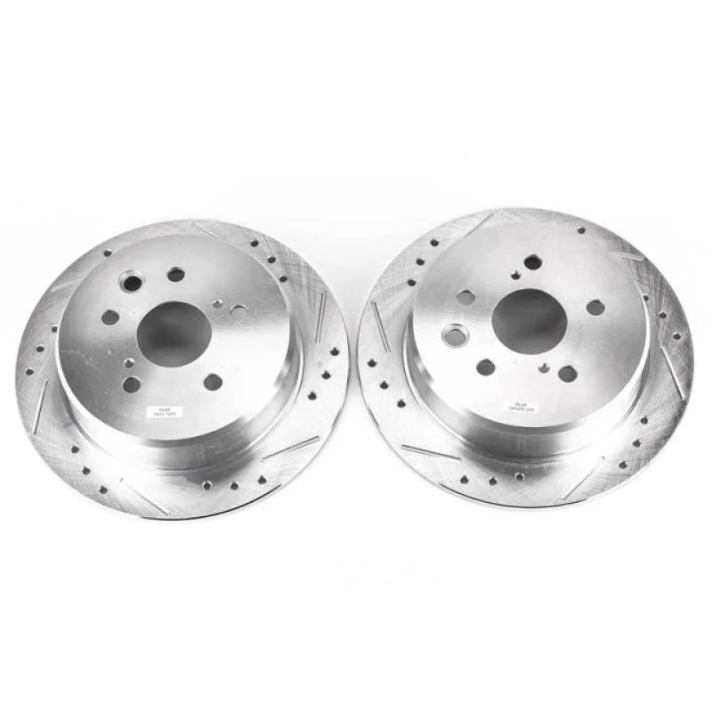 PowerStop Evolution Drilled & Slotted Rear Rotors - Main Product View