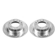 Load image into Gallery viewer, PowerStop Evolution Drilled &amp; Slotted Rear Rotors - Main Product View