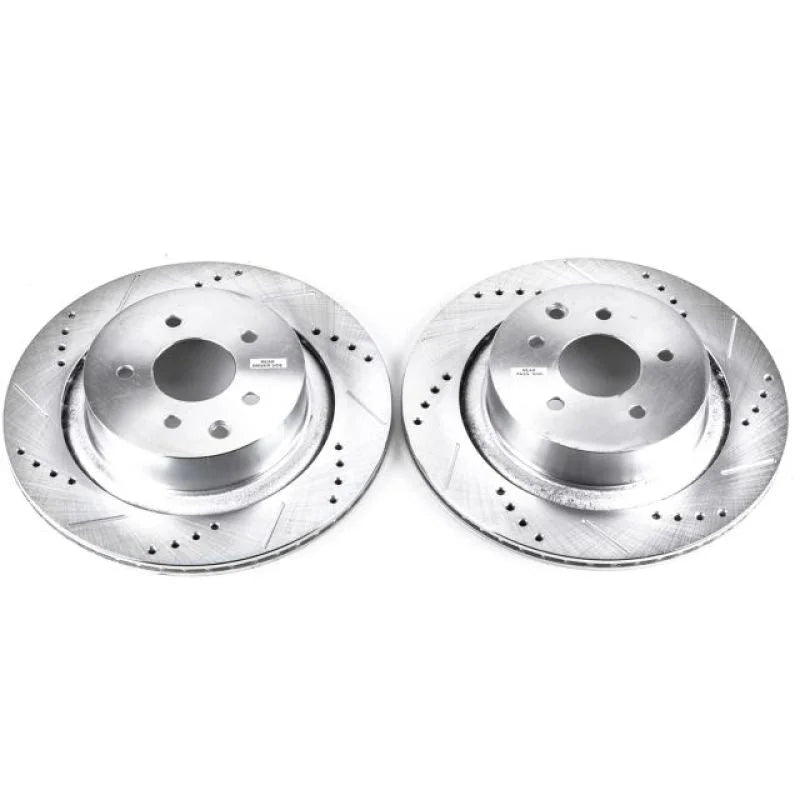 PowerStop Evolution Drilled & Slotted Rear Rotors - Main Product View