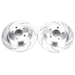 Load image into Gallery viewer, PowerStop Evolution Drilled &amp; Slotted Rear Rotors - Main Product View