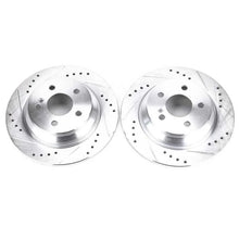 Load image into Gallery viewer, PowerStop Evolution Drilled &amp; Slotted Rear Rotors - Main Product View