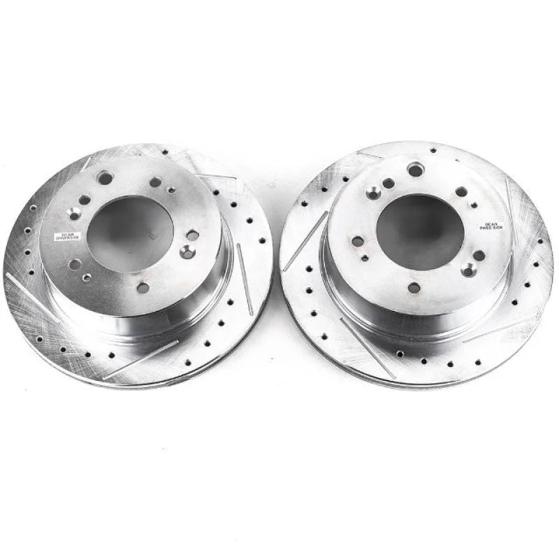 PowerStop Evolution Drilled & Slotted Rear Rotors - Pair fits 2007-2009 Kia Sorento - Main Product View