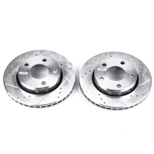 Load image into Gallery viewer, PowerStop Evolution Drilled &amp; Slotted Rear Rotors - Main Product View