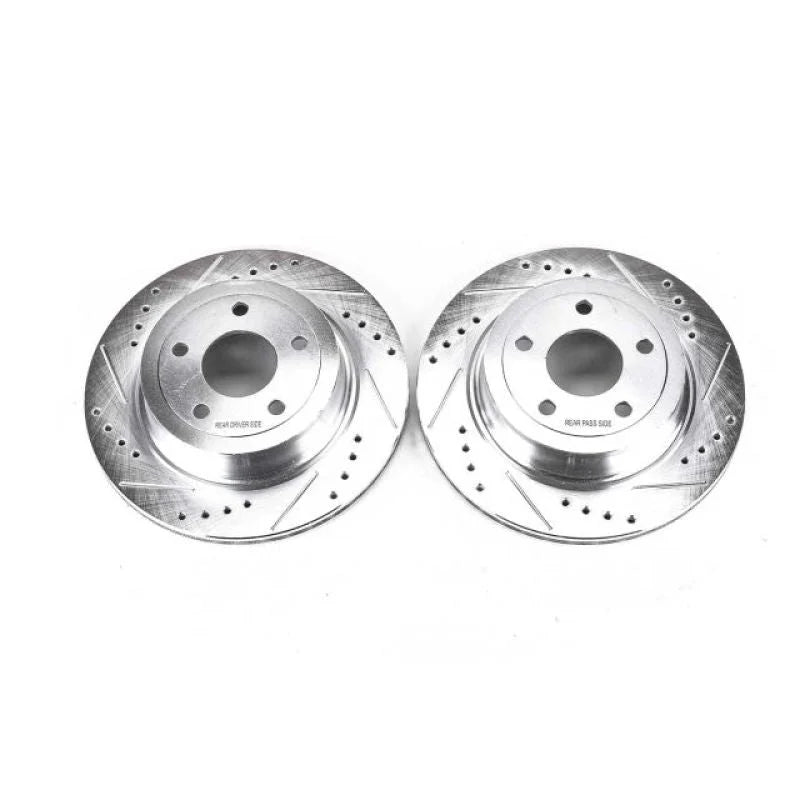 PowerStop Evolution Drilled & Slotted Rear Rotors - Main Product View