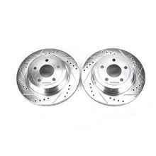 Load image into Gallery viewer, PowerStop Evolution Drilled &amp; Slotted Rear Rotors - Main Product View