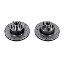 Load image into Gallery viewer, PowerStop Evolution Drilled &amp; Slotted Rotors - Front - Pair fits 1973-1989 Chrysler / Dodge / Plymouth - Main Product View