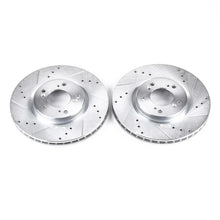 Load image into Gallery viewer, PowerStop Evolution Drilled &amp; Slotted Rotors - Main Product View