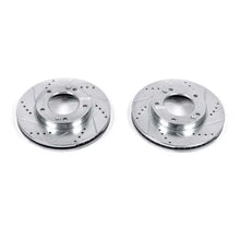Load image into Gallery viewer, PowerStop Evolution Drilled &amp; Slotted Rotors - Pair Front fits 2003-2006 Kia Sorento EX - Main Product View