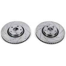 Load image into Gallery viewer, PowerStop Evolution Drilled &amp; Slotted Rotors - Pair Front fits 2007-2011 Lexus GS350 - Main Product View