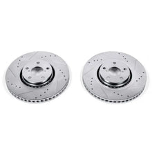 Load image into Gallery viewer, PowerStop Evolution Drilled &amp; Slotted Rotors - Main Product View