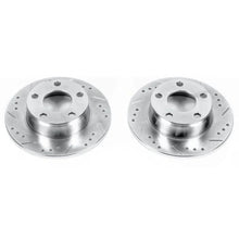 Load image into Gallery viewer, PowerStop Evolution Drilled &amp; Slotted Rotors - Pair Rear fits 1998-2004 Audi A6 Quattro Avant - Main Product View