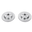 Load image into Gallery viewer, PowerStop Evolution Drilled &amp; Slotted Rotors - Main Product View