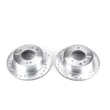 Load image into Gallery viewer, PowerStop Evolution Drilled &amp; Slotted Rotors - Pair Rear fits 2003-2006 Kia Sorento EX - Main Product View